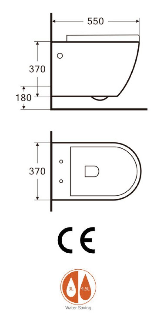 ΛΕΚΑΝΗ ΚΡΕΜΑΣΤΗ ROUND ΜΕ ΚΑΠΑΚΙ ΛΕΥΚΟ SOFTCLOSE® PICCADILLY - Image 3