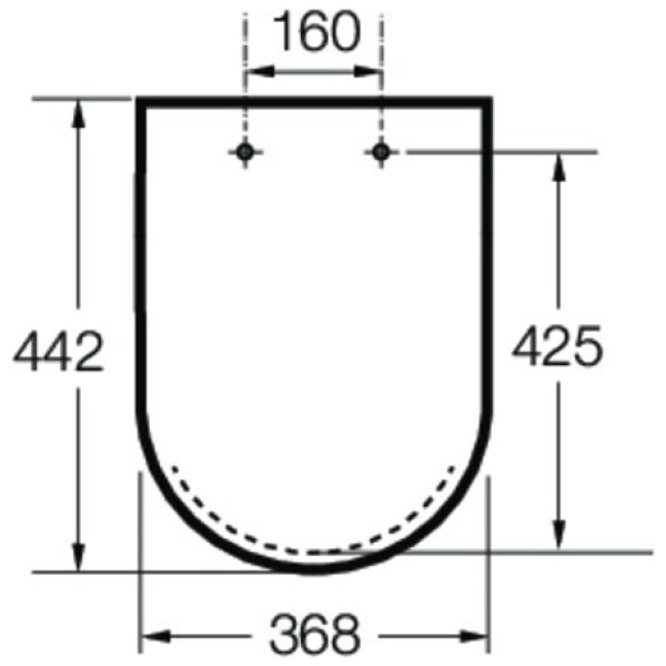ΚΑΠΑΚΙ ΛΕΚΑΝΗΣ INSPIRA ROUND SOFTCLOSE® ONYX ROCA 44,2x36,8 (16) - Image 2