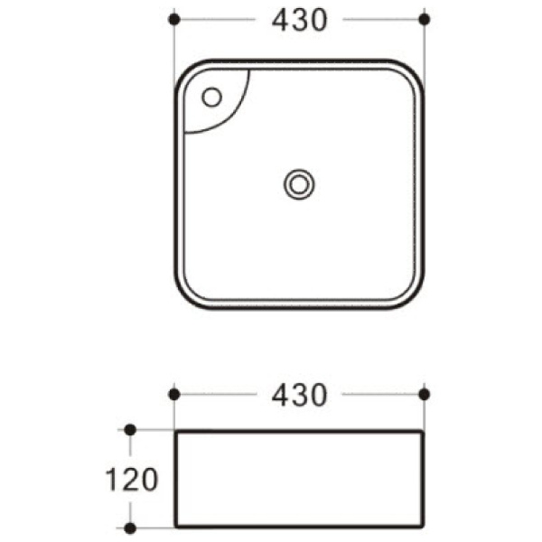 ΓΟΥΡΝΑ ΜΡ GA-4017 43x43 ΛΕΥΚΗ - Image 2