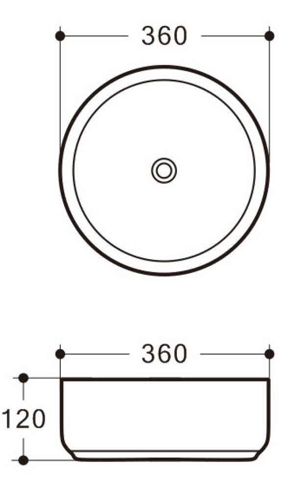 ΓΟΥΡΝΑ ΜΡ GA-4016B(YD) 36x36 ΛΕΥΚΗ ΜΑΤ - Image 3