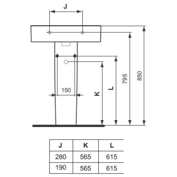 ΚΟΛΩΝΑ ΝΙΠΤΗΡΑ ΔΑΠΕΔΟΥ CONNECT CUBE ΛΕΥΚΗ IDEAL - Image 2