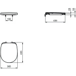ΚΑΠΑΚΙ ΛΕΚΑΝΗΣ CONNECT SPACE SOFTCLOSE® IDEAL 43,5x36,5 - Image 3