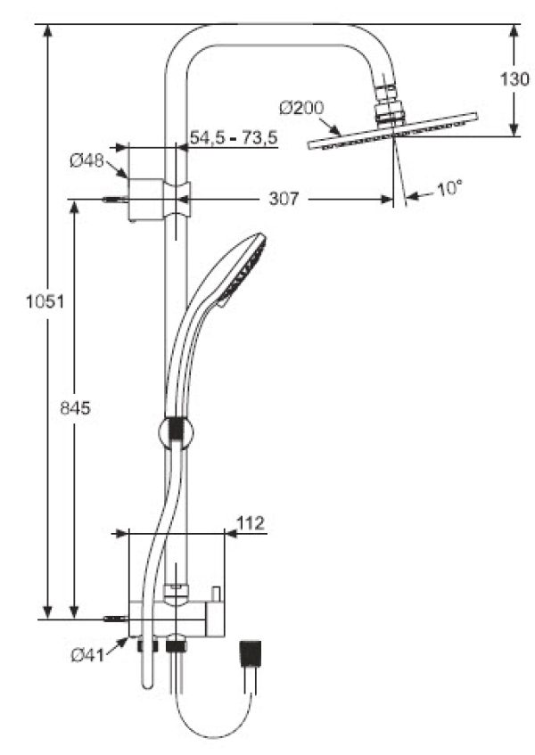 ΣΤΗΛΗ ΝΤΟΥΖ ΣΕΤ IDEALDUO 109cm  ΧΡΩΜΕ IDEAL - Image 2