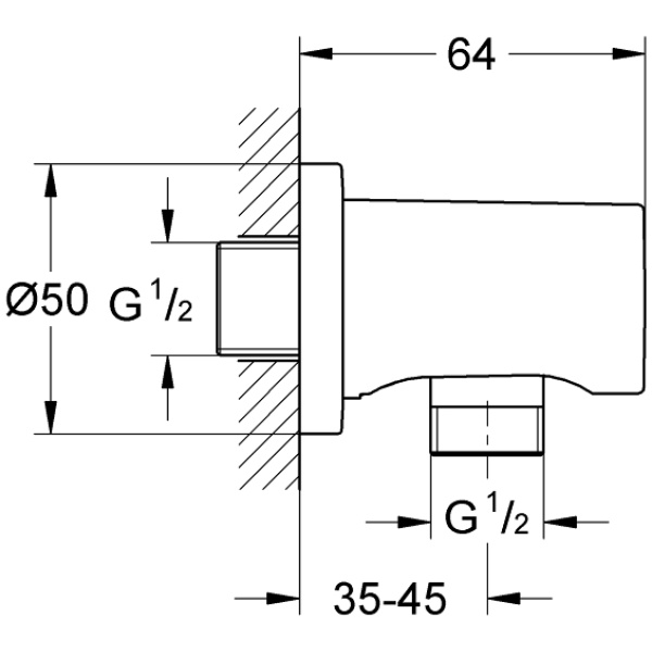 ΠΑΡΟΧΗ ΥΔΡΟΛΗΨΙΑΣ RAINSHOWER 27057AL0 BRUSHED HARD GRAPHITE GROHE - Image 2