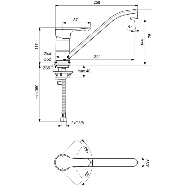 ΜΠΑΤΑΡΙΑ ΝΕΡΟΧΥΤΗ ALPHA ΧΡΩΜΕ IDEAL - Image 3