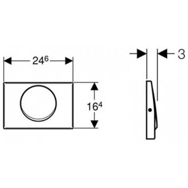 ΠΛΑΚΕΤΑ GEBERIT DELTA 15 115.101.00.1 ΧΡΩΜΕ ΙΝΟΧ - Image 2