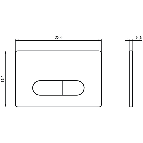 ΠΛΑΚΕΤΑ IDEAL OLEAS M1 R0115AC ΛΕΥΚΗ - Image 3
