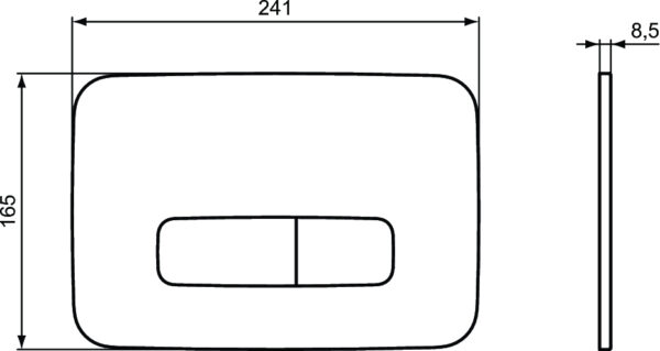 ΠΛΑΚΕΤΑ IDEAL OLEAS M3 R0123A6 ΜΑΥΡΗ - Image 3