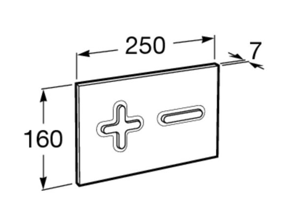 ΠΛΑΚΕΤΑ ROCA PL6 DUAL A890085001 ΓΥΑΛΙΣΤΕΡΗ ΧΡΩΜΕ - Image 3