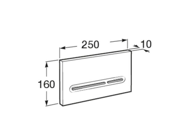 ΠΛΑΚΕΤΑ ROCA PL5 DUAL A890099001 ΓΥΑΛΙΣΤΕΡΗ ΧΡΩΜΕ - Image 3