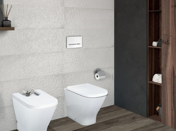 ΠΛΑΚΕΤΑ ROCA PL5 DUAL COMBI A890099005 ΓΥΑΛΙΣΤΕΡΗ ΛΕΥΚΗ - ΧΡΩΜΕ