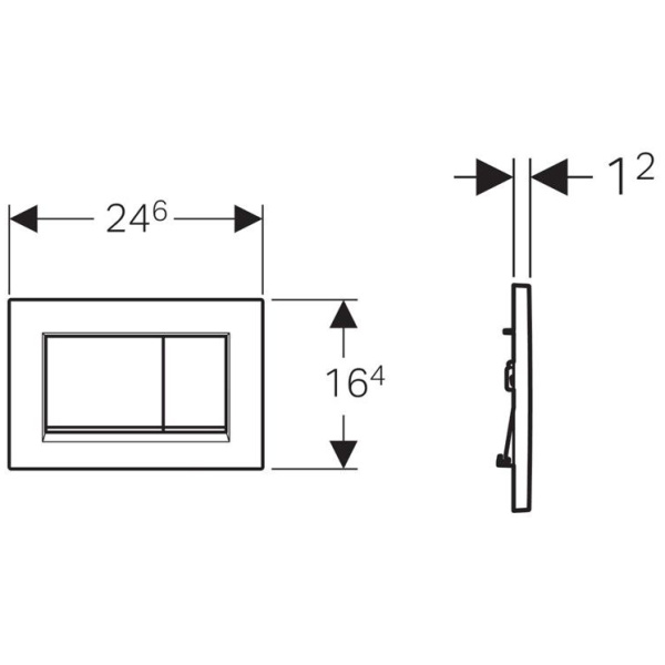 ΠΛΑΚΕΤΑ GEBERIT SIGMA 30 DUAL FLUSH 115.883.11.1 ΛΕΥΚΗ ΓΥΑΛΙΣΤΕΡΗ - Image 3