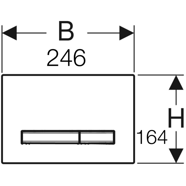 ΠΛΑΚΕΤΑ GEBERIT 115.671.DW.2 SIGMA 50 ΜΑΥΡΗ ΓΥΑΛΙΣΤΕΡΗ - Image 3