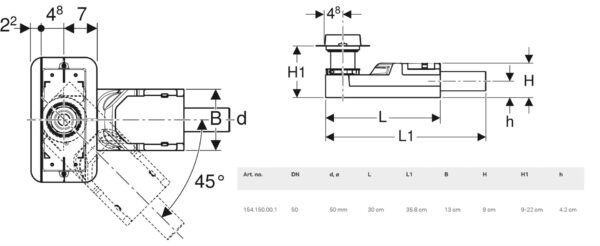 ΣΙΦΩΝΙ ΔΑΠΕΔΟΥ CLEANLINE B 9cm GEBERIT - Image 2