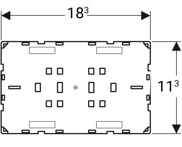 ΒΑΣΗ ΠΛΑΚΕΤΑΣ GEBERIT OMEGA 115.087.00.1 ΤΥΦΛΗ - Image 2