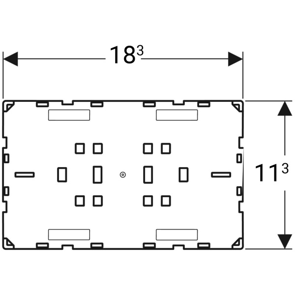 ΒΑΣΗ ΠΛΑΚΕΤΑΣ GEBERIT OMEGA 115.087.00.1 ΤΥΦΛΗ - Image 2