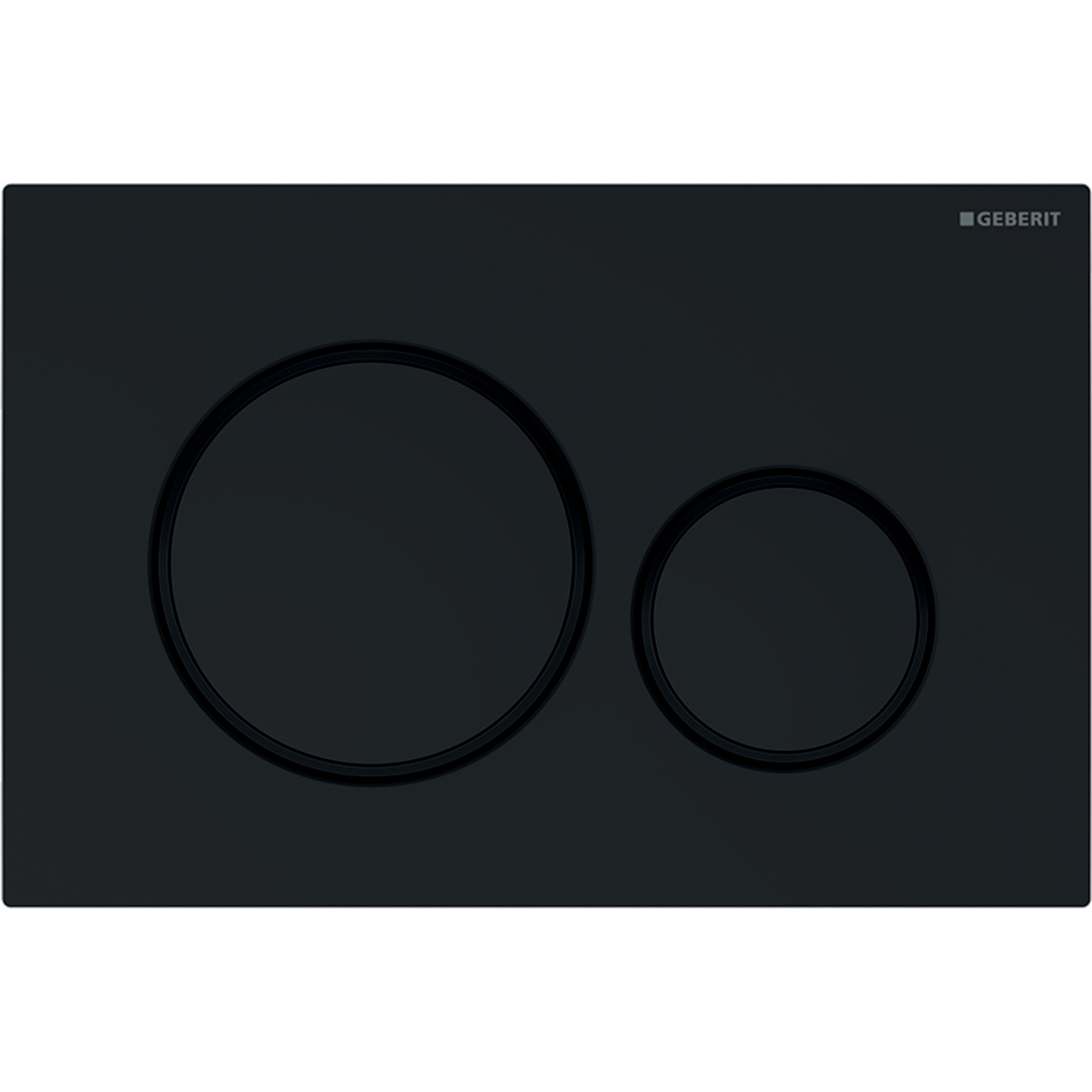 ΠΛΑΚΕΤΑ GEBERIT SIGMA 20 115.882.DW.1 ΜΑΥΡΗ ΓΥΑΛΙΣΤΕΡΗ - Image 2