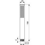 ΤΗΛΕΦΩΝΟ ΛΟΥΤΡΟΥ IDEALRAIN STICK SILK BLACK IDEAL - Image 3