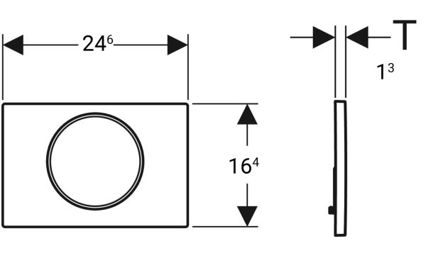ΠΛΑΚΕΤΑ GEBERIT SIGMA 10 115.758.SN.5  INOX -ΧΡΩΜΕ - Image 2