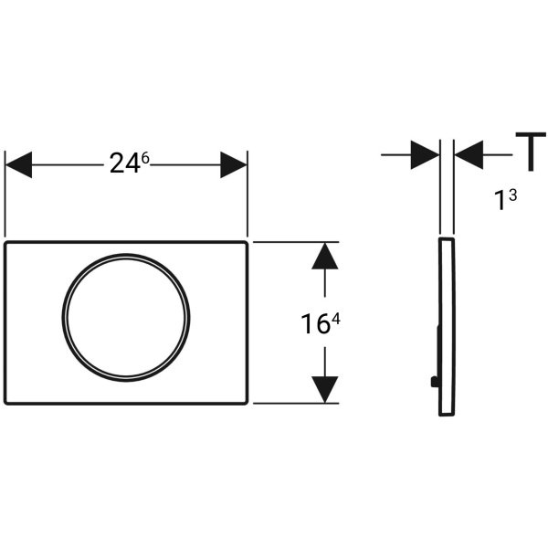 ΠΛΑΚΕΤΑ GEBERIT SIGMA 10 115.758.SN.5  INOX -ΧΡΩΜΕ - Image 2