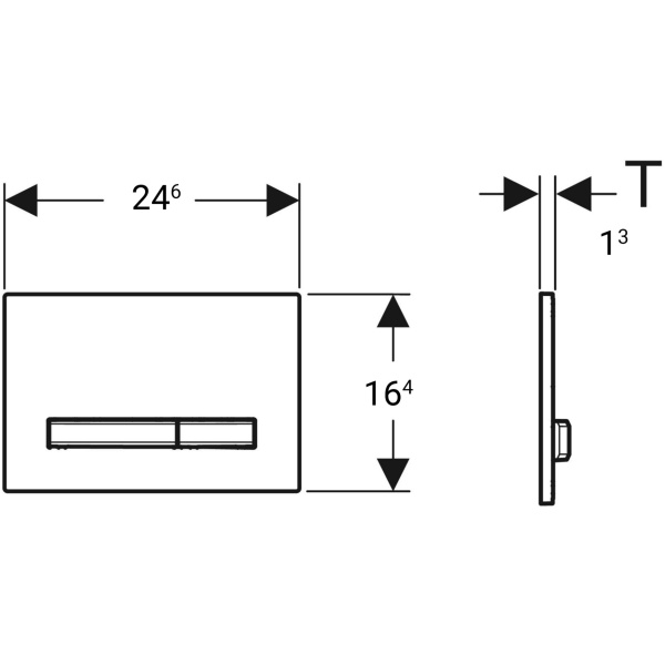 ΠΛΑΚΕΤΑ GEBERIT SIGMA 50 DUAL FLUSH 115.788.00.2 ΓΙΑ ΠΛΑΚΑΚΙ - Image 2