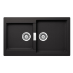 ΝΕΡΟΧΥΤΗΣ SCHOCK CRISTALITE MANHATTAN NERO 30290-1401 ΓΡΑΝΙΤΕΝΙΟΣ ΕΝΘΕΤΟΣ 86x50