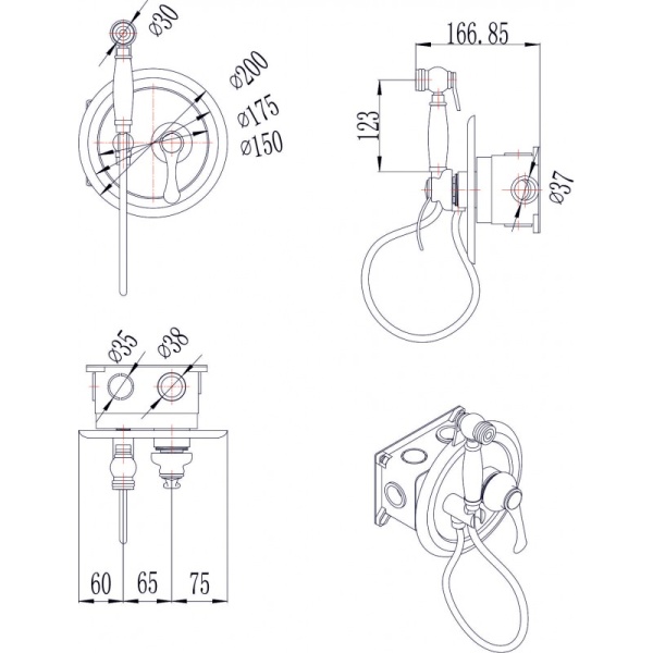 Ορειχάλκινη Μπαταρία για ενσωμάτωση ICF 3315BR - Image 2
