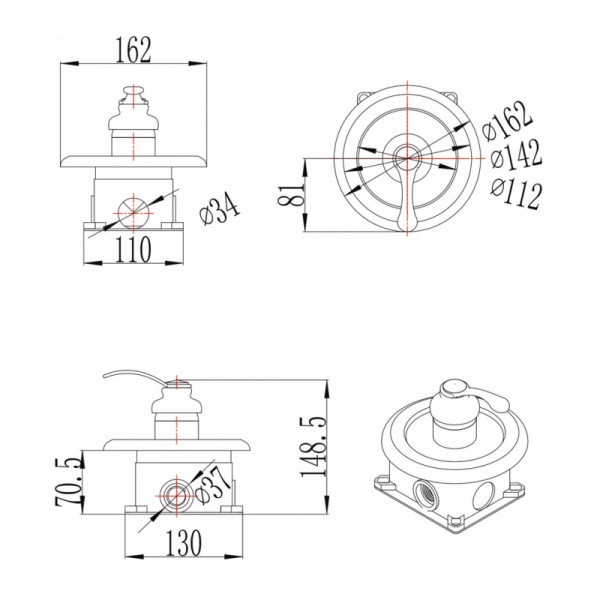 Ορειχάλκινη Μπαταρία ICF 554015-1BR - Image 2