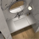 Επιτοίχιος Νιπτήρας ICB 38681 iStone Solid Surface