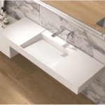 Επιτοίχιος Νιπτήρας ICB 38682 iStone Solid Surface