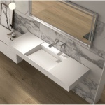 Επιτοίχιος Νιπτήρας ICB 38683 iStone Solid Surface