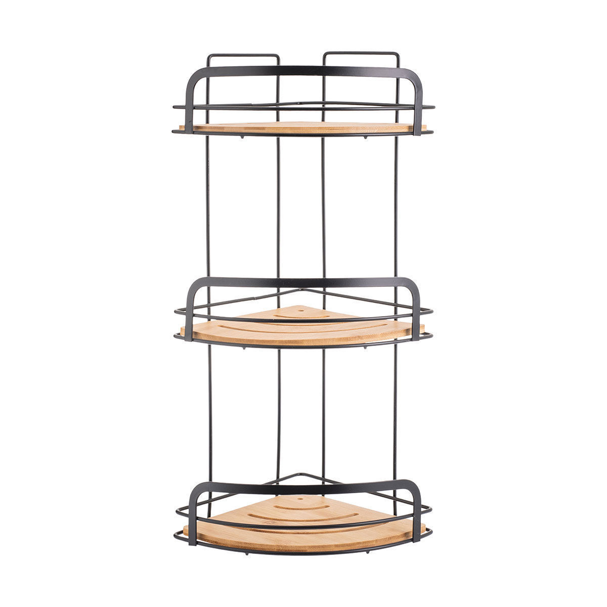 ΕΤΑΖΕΡΑ BAMBOO ESSENTIALS ΜΕΤΑΛΛΙΚΗ ΓΩΝΙΑΚΗ 3 ΘΕΣΕΩΝ 49x19.5x19.5cm - Image 2