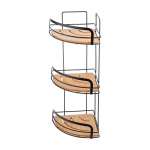 ΕΤΑΖΕΡΑ BAMBOO ESSENTIALS ΜΕΤΑΛΛΙΚΗ ΓΩΝΙΑΚΗ 3 ΘΕΣΕΩΝ 49x19.5x19.5cm