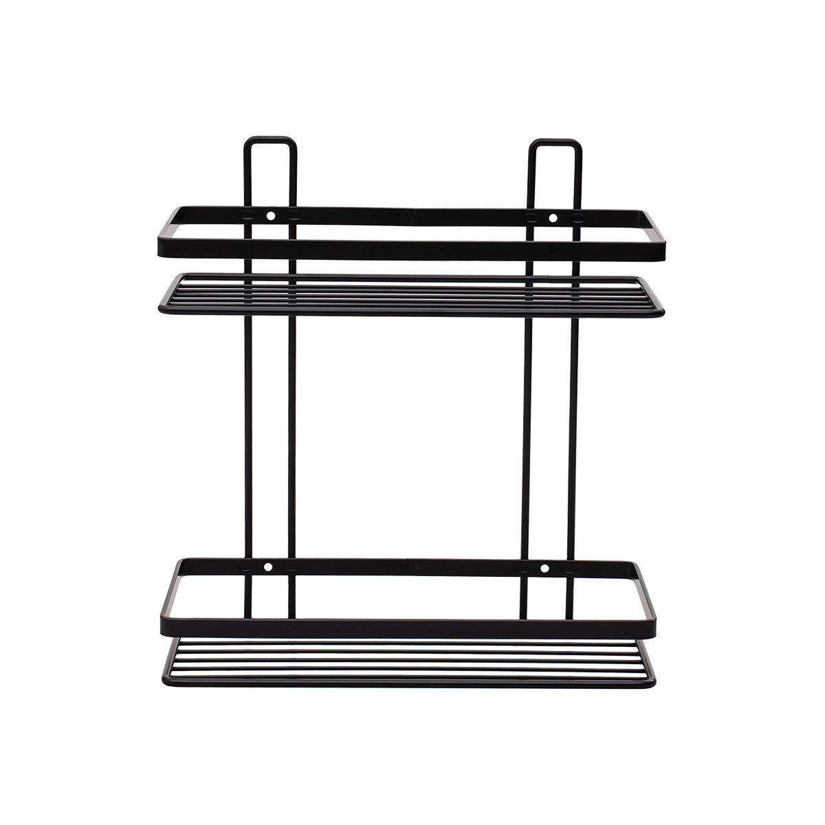 ΕΤΑΖΕΡΑ ELEGANT ΜΕΤΑΛΛΙΚΗ ΙΣΙΑ 2 ΘΕΣΕΩΝ 27x25x12.5cm ΜΑΥΡΗ - Image 2