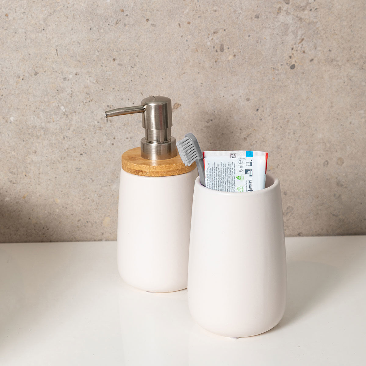 ΑΝΤΛΙΑ ΣΑΠΟΥΝΙΟΥ BAΜBOO ESSENTIALS ΠΟΡΣΕΛΑΝΗΣ 360ml ΛΕΥΚΗ - Image 3