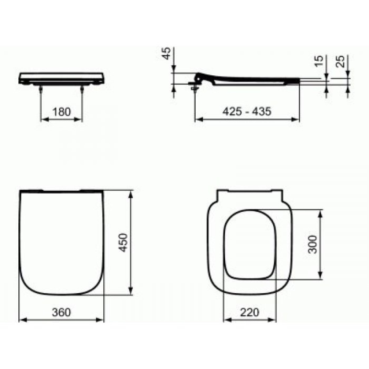 ΚΑΠΑΚΙ ΛΕΚΑΝΗΣ ILIFE B ΛΕΥΚΟ SLIM SOFT CLOSE IDEAL 45x36 (18) - Image 2