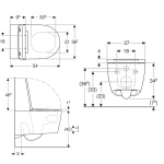 ΛΕΚΑΝΗ ΚΡΕΜΑΣΤΗ ONE RIMLESS ΜΕ ΚΑΠΑΚΙ SOFT CLOSE ΛΕΥΚΗ GEBERIT - Image 3