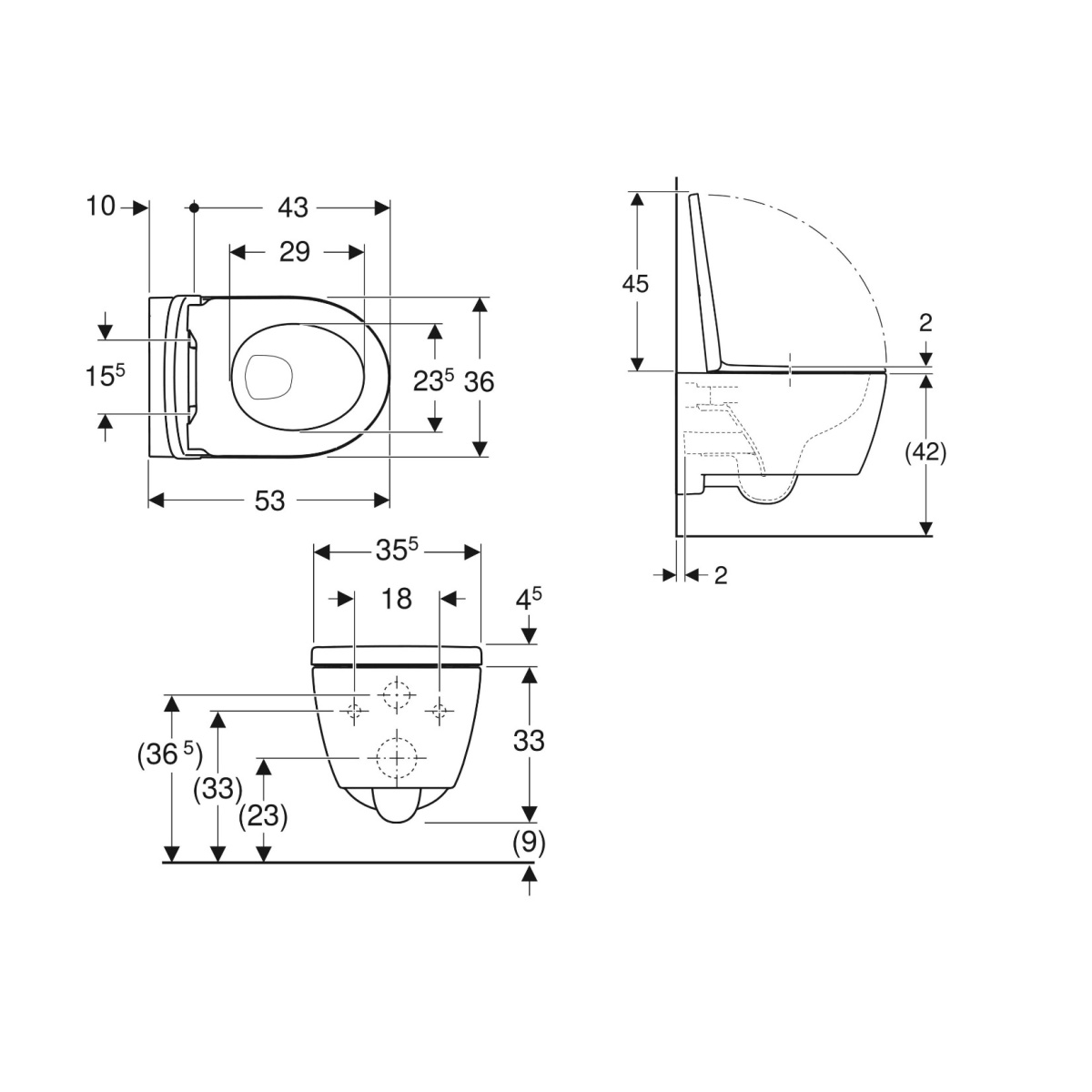 ΛΕΚΑΝΗ ΚΡΕΜΑΣΤΗ ICON ΣΕΤ ΜΕ SOFT CLOSE ΚΑΠΑΚΙ RIMFREE GEBERIT - Image 3
