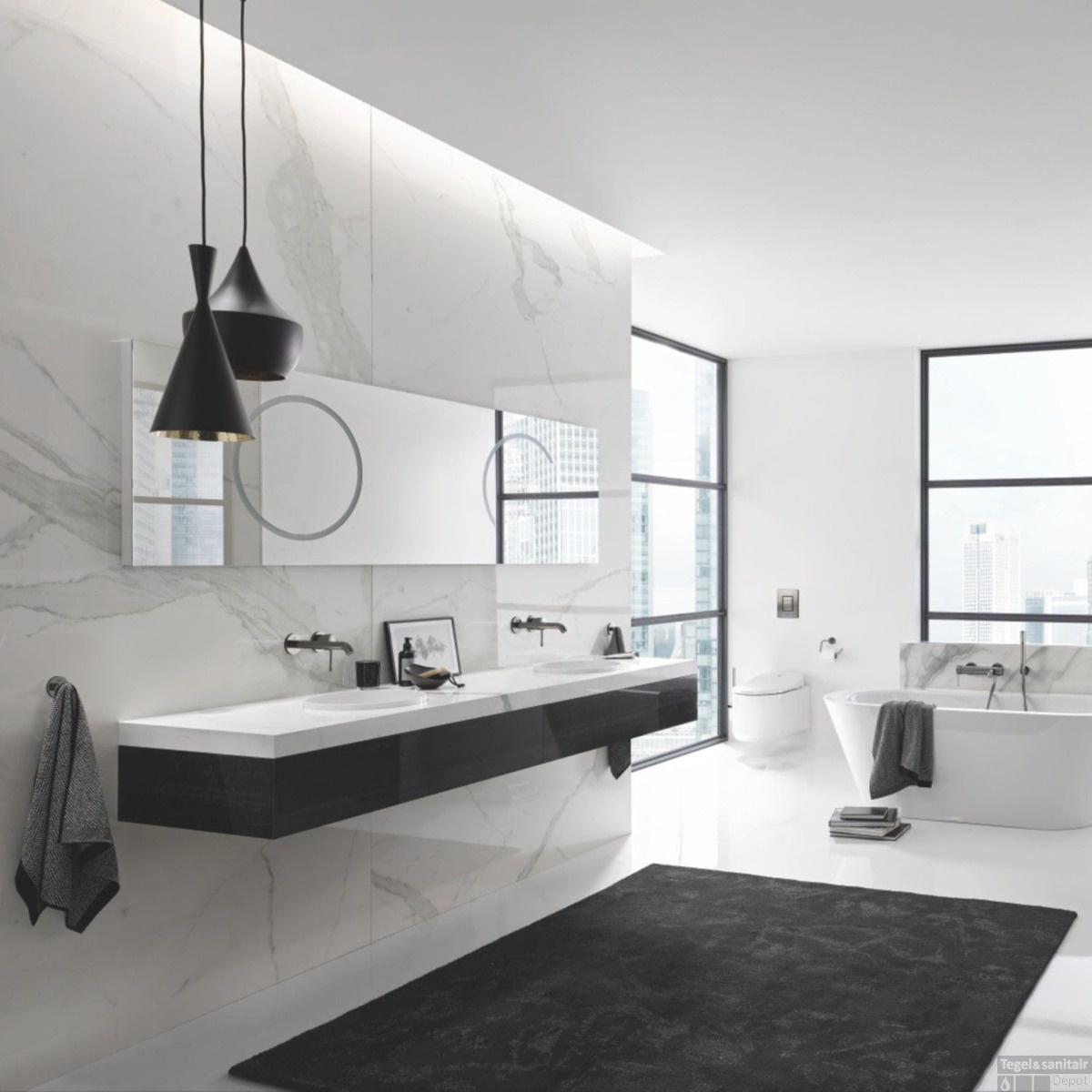 ΜΠΑΤΑΡΙΑ ΝΙΠΤΗΡΑ ΕΝΤΟΙΧΙΖΟΜΕΝΗ ESSENCE 19967AL1 BRUSHED HARD GRAPHITE GROHE - Image 4