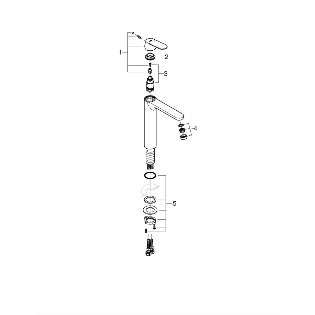 ΜΠΑΤΑΡΙΑ ΝΙΠΤΗΡΟΣ EUROSMART COSMOPOLITAN 23921000 ΨΗΛΗ ΧΡΩΜΕ GROHE - Image 4