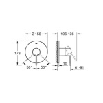 ΑΝΑΜΙΚΤΗΣ ΕΝΤΟΙΧΙΖΟΜΕΝΟΣ Ι ESSENCE 24168001 ΧΡΩΜΕ GROHE - Image 2