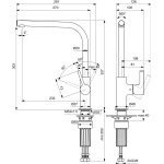 ΜΠΑΤΑΡΙΑ ΝΕΡΟΧΥΤΗ GUSTO L-SHAPE ΨΗΛΗ ΧΡΩΜΕ IDEAL - Image 3