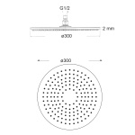 ΚΕΦΑΛΗ ΝΤΟΥΖ ROMA Φ30 INOX ΧΡΩΜΕ PICCADILLY - Image 3