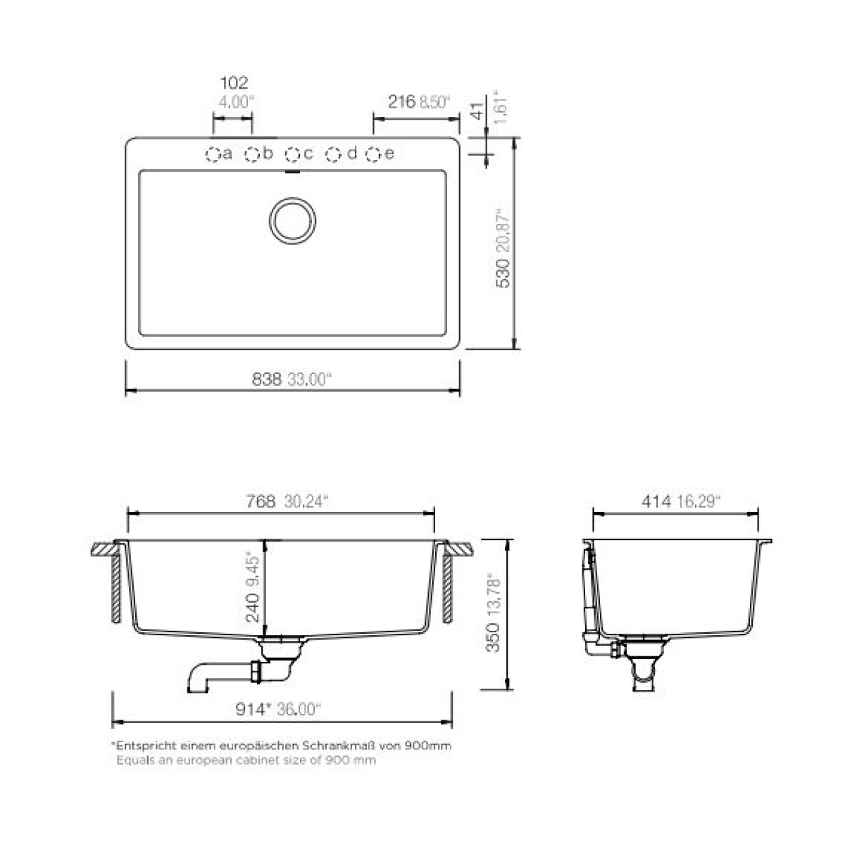 ΝΕΡΟΧΥΤΗΣ ΓΡΑΝΙΤΗ 83,8x53cm CRISTADUR MONO 15090 POLARIS SCHOCK - Image 3