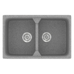 ΝΕΡΟΧΥΤΗΣ ΣΥΝΘΕΤΙΚΟΣ 78x51cm SANITEC 318 GRANITE GREY