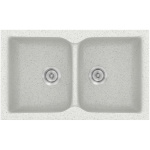 ΝΕΡΟΧΥΤΗΣ ΣΥΝΘΕΤΙΚΟΣ 81x50cm CLASSIC 322 GRANITE WHITE SANITEC