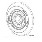 ΡΟΔΑΚΙ ΓΙΑ ΚΟΦΤΗ KERA-CUT 50cm Ø19mm 14K SIGMA - Image 3