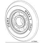 ΡΟΔΑΚΙ ΓΙΑ ΚΟΦΤΗ  12D1 12E1 Ø13mm 14X SIGMA - Image 3