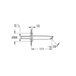 ΕΚΡΟΗ EUROSMART 17,1cm 13448003 ΧΡΩΜΕ GROHE - Image 2