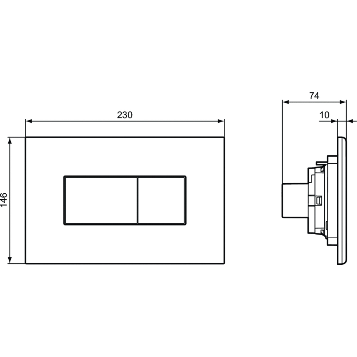 ΠΛΑΚΕΤΑ PROSYS SOLEA P2 R0110AC ΛΕΥΚΗ IDEAL - Image 3